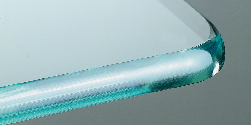 Обработка прямолинейной и криволинейной кромки стекла Обработка кромки стекла в Минске